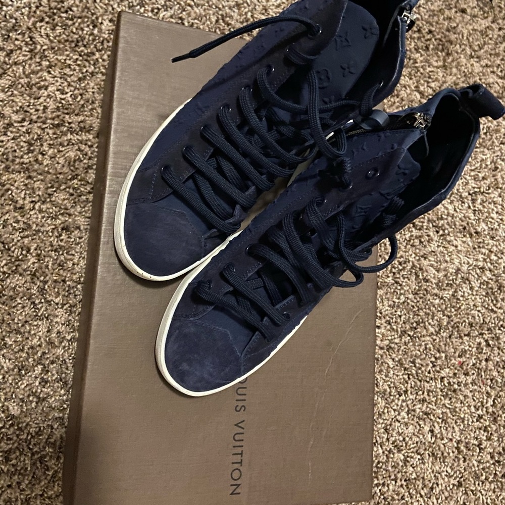 Louis Vuitton Navy Blue Sneakers